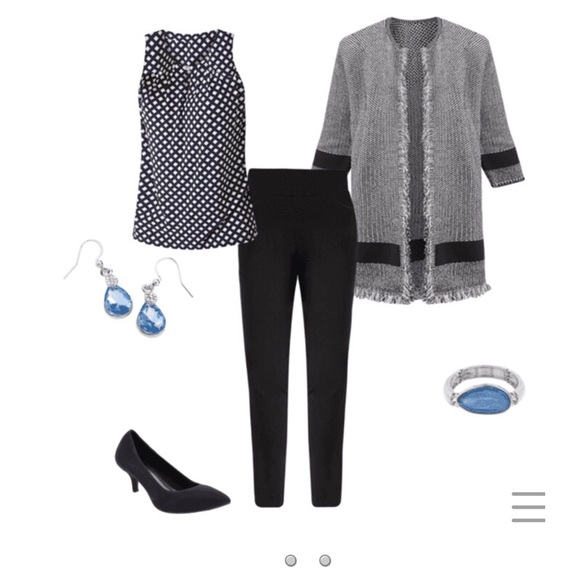 JONES STUDIO® FRINGE-TRIM CARDIGAN #shesdarlin! - Picture 3 of 3